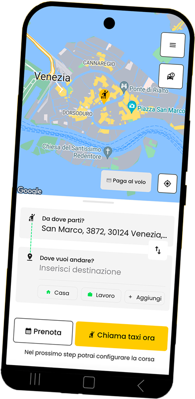 immagine di esempio dell'AppTaxi